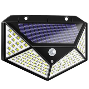 Solar Wall Light with Motion Sensor, 100leds Solar Led Wall Light with Sensors Economic Version #0991