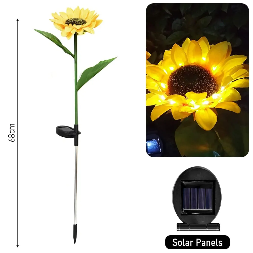 SolarSunflower® | Solar-Powered Sunflower Lights