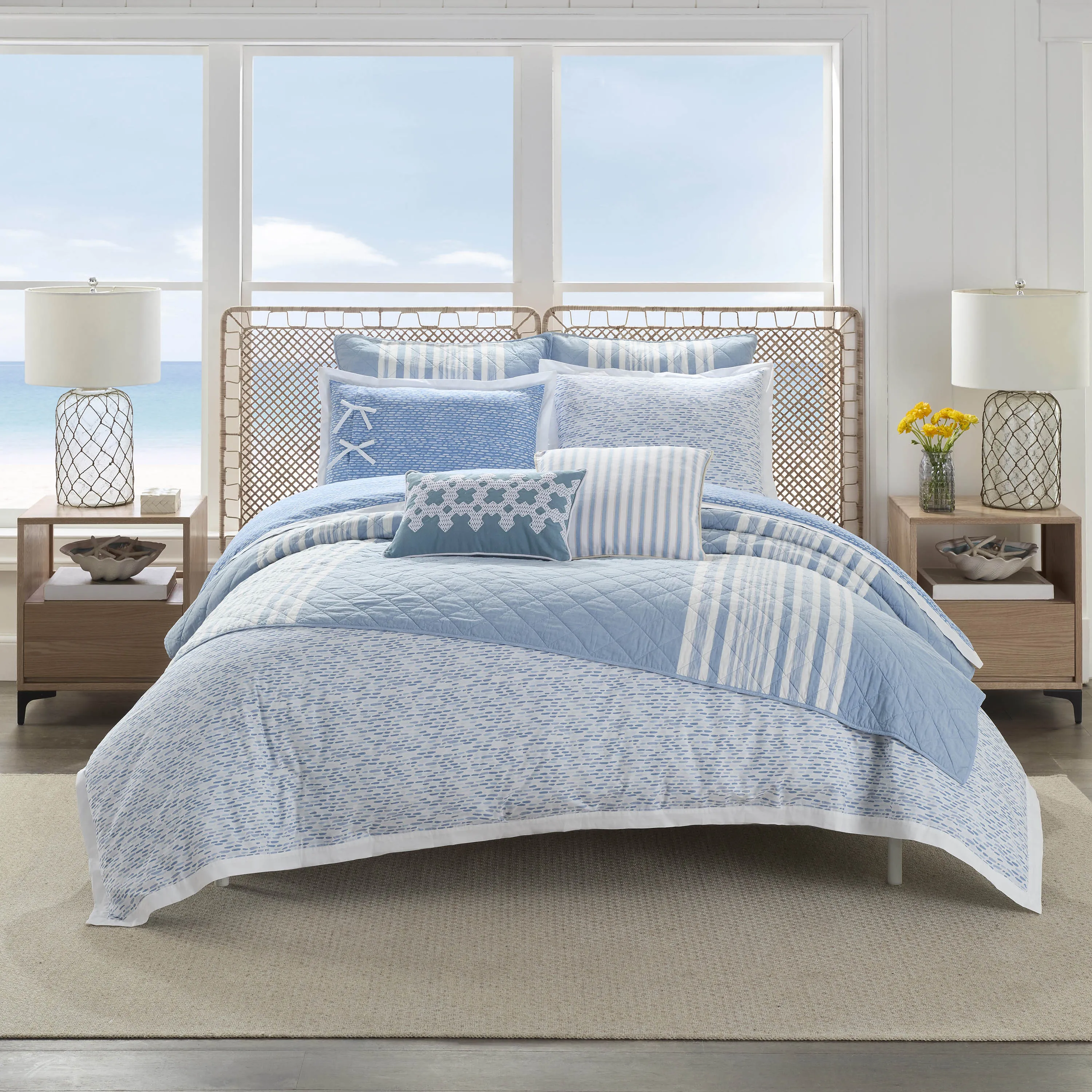 Southern Tide Westlake Blue Comforter Set