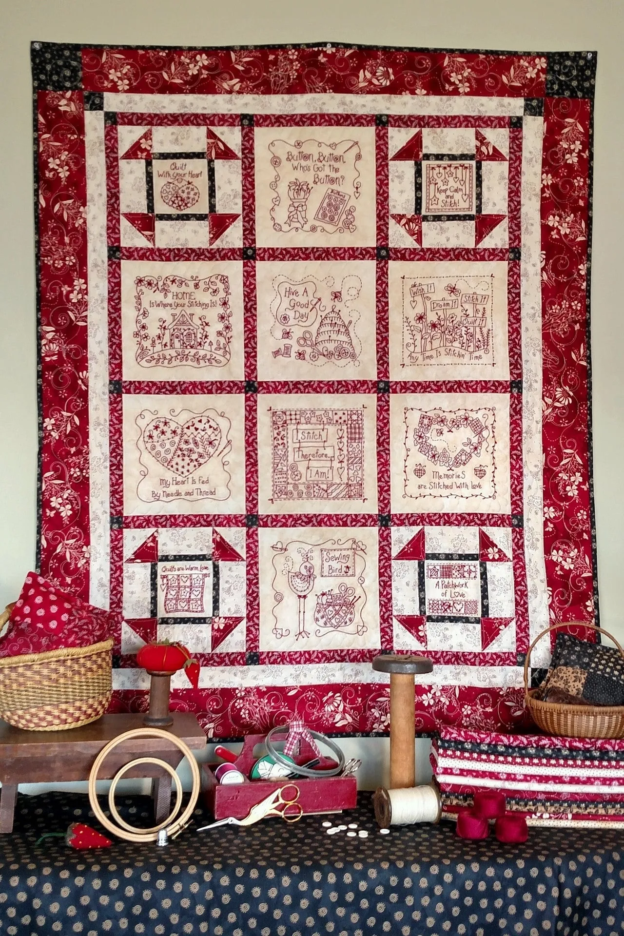 Stitchin' Wisdom Quilt