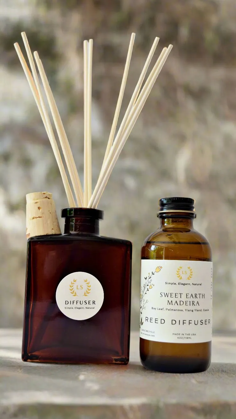 Sustainable Rattan Reed Diffuser with Pure Essential Oils