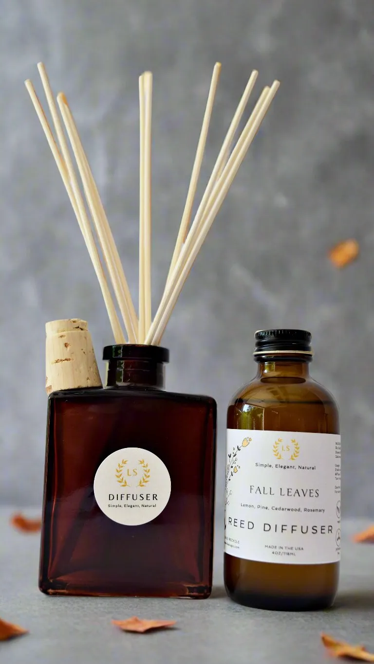 Sustainable Rattan Reed Diffuser with Pure Essential Oils