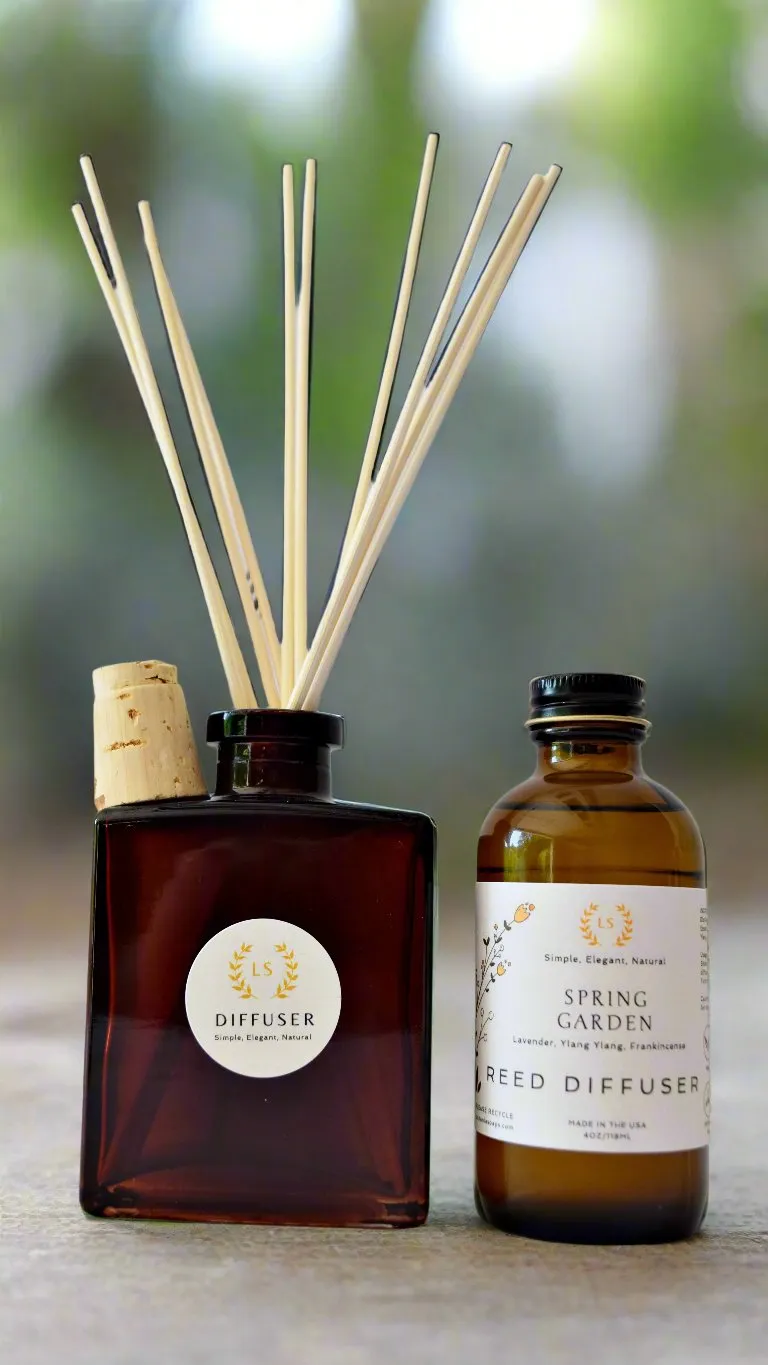 Sustainable Rattan Reed Diffuser with Pure Essential Oils