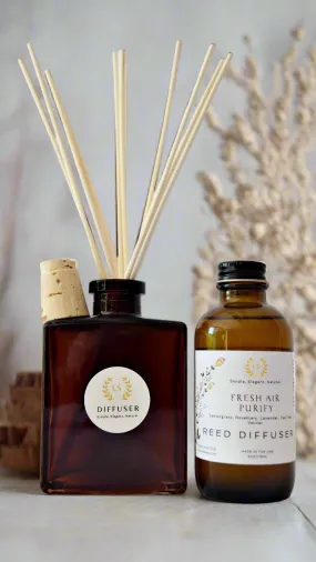 Sustainable Rattan Reed Diffuser with Pure Essential Oils