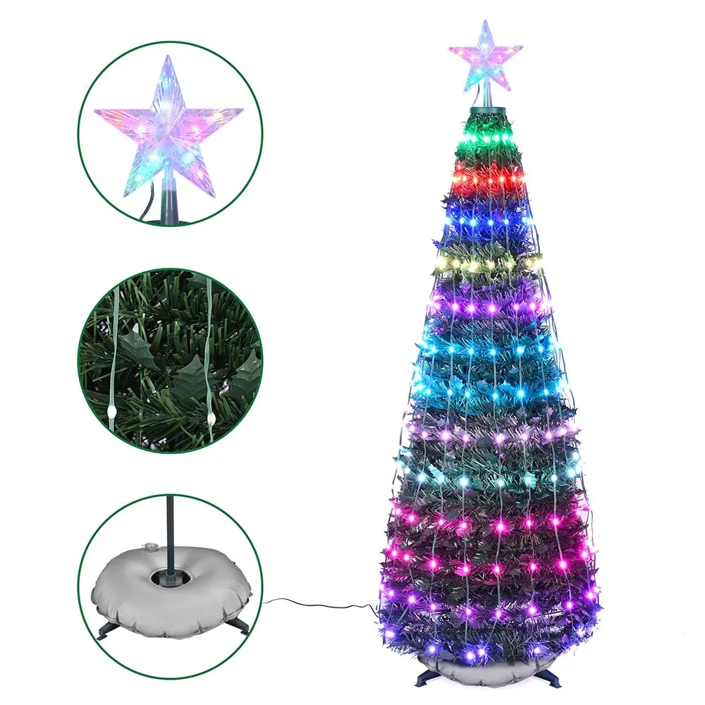 TheLAShop Artificial Christmas Tree Multi-Color Changing APP Control