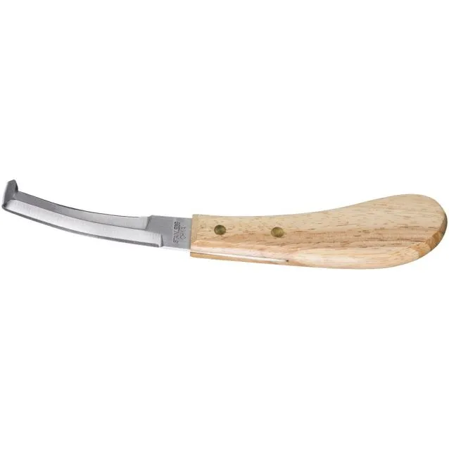 TOUGH1 HARDWOOD DOUBLE EDGE HOOF KNIFE