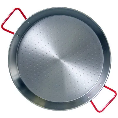 Traditional Polished Steel Paella Pan