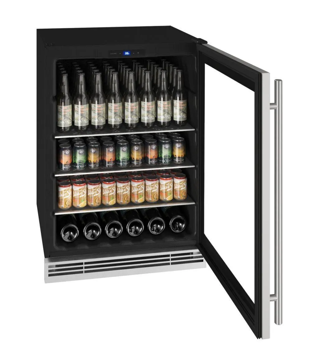 U-Line UHBV024SG01A Hbv024 24" Beverage Center With Stainless Frame Finish (115 V/60 Hz)