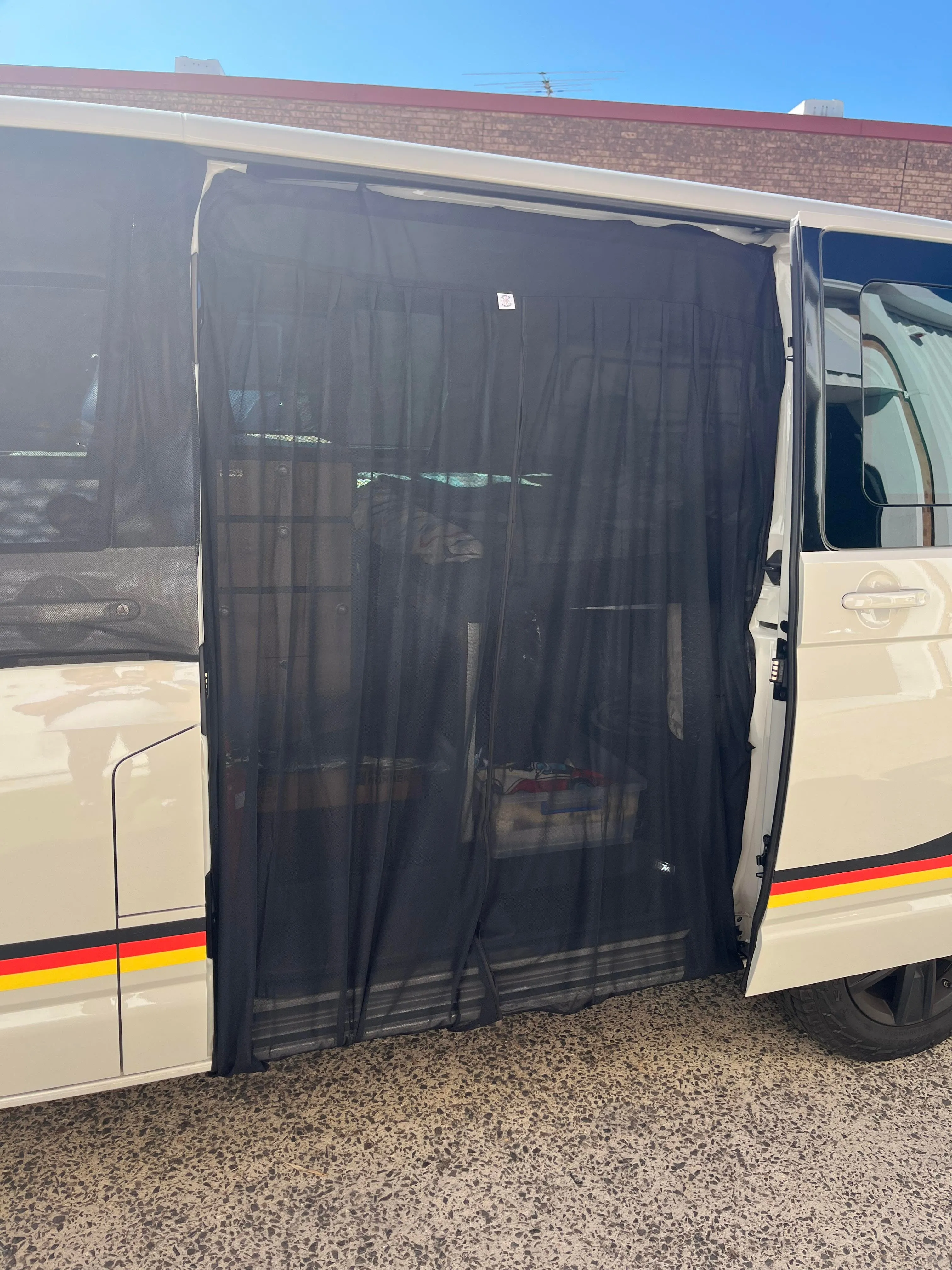 Universal Magnetic Side Door Van Fly Screen - Standard Size