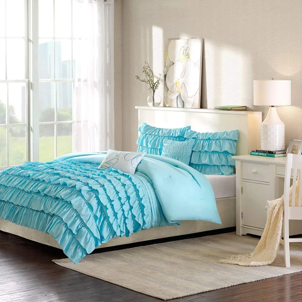 Waterfall Comforter Set Blush Full/Queen