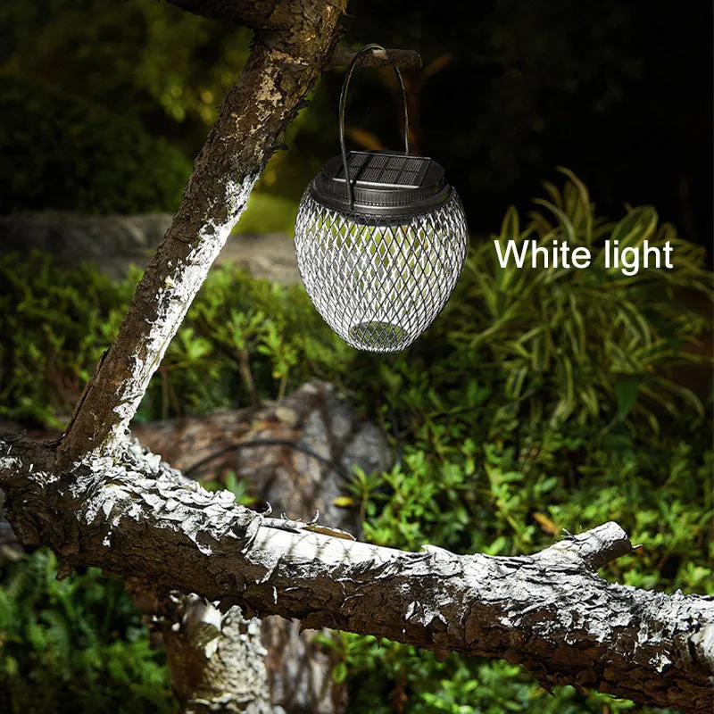 Waterproof Solar Lantern Light Hanging Outdoor LED Brightness Lighting Lantern Decorative Garden Backyard