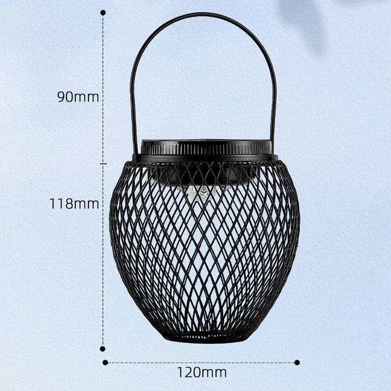 Waterproof Solar Lantern Light Hanging Outdoor LED Brightness Lighting Lantern Decorative Garden Backyard