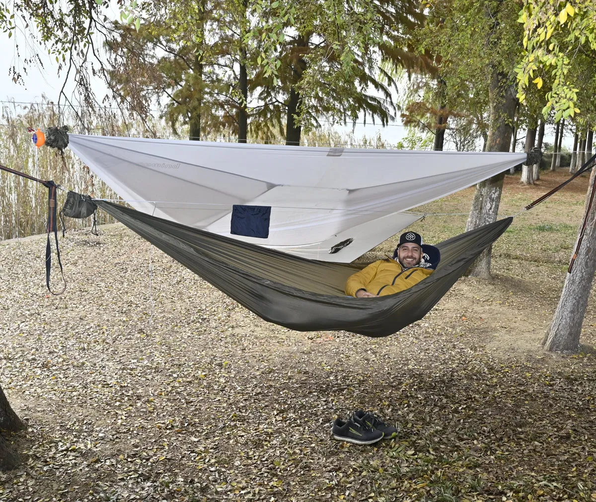 Whirlwind 11' Ultralight Camping Hammock with Ultralight Tree Straps