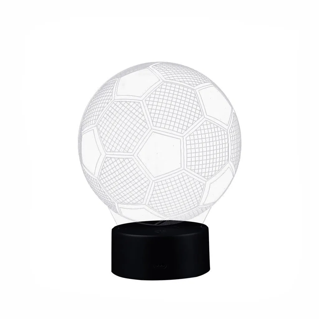 [ZW] Football LED 3D Illuminated Lamp Optical Desk Night Light With 7 Color Changing